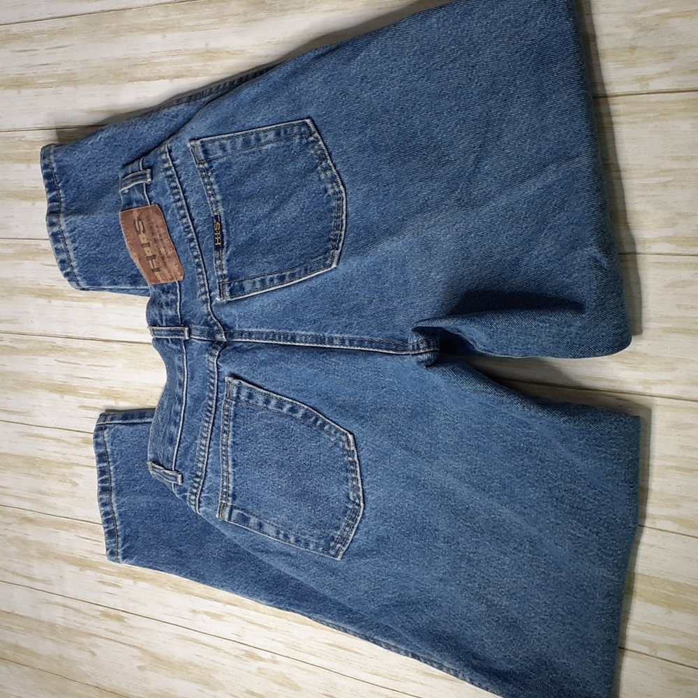🇺🇸Vintage H-I-S Blue Jeans Stone Wash Tapered Leg W28 L32